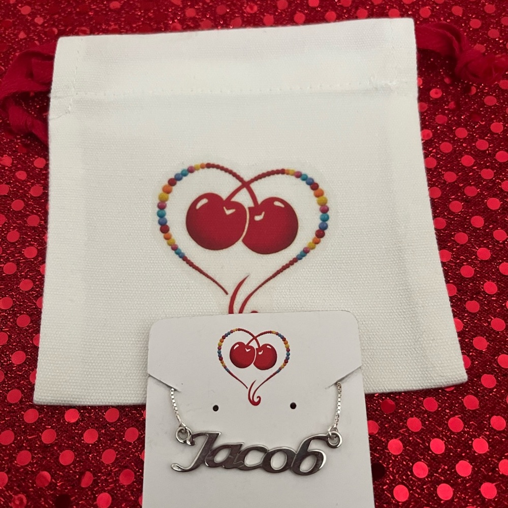 “Jacob” silver personalized name necklace